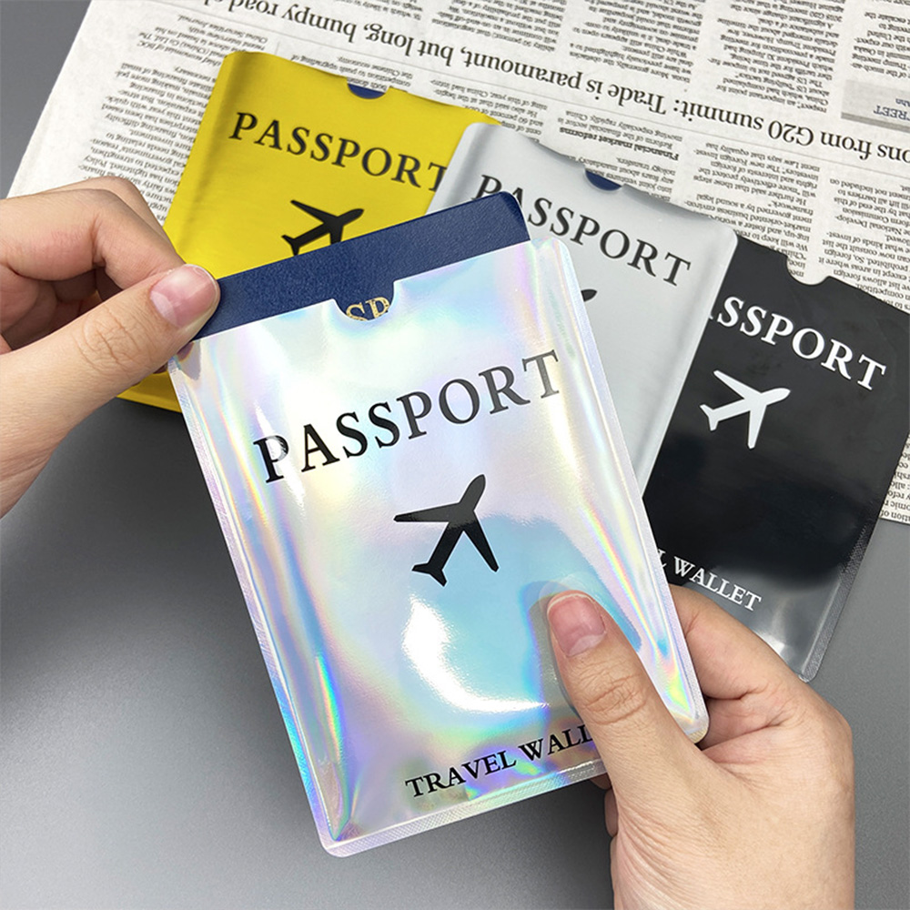Travel Accessories Gear - Aluminum foil passport protective case, anti-magnetic