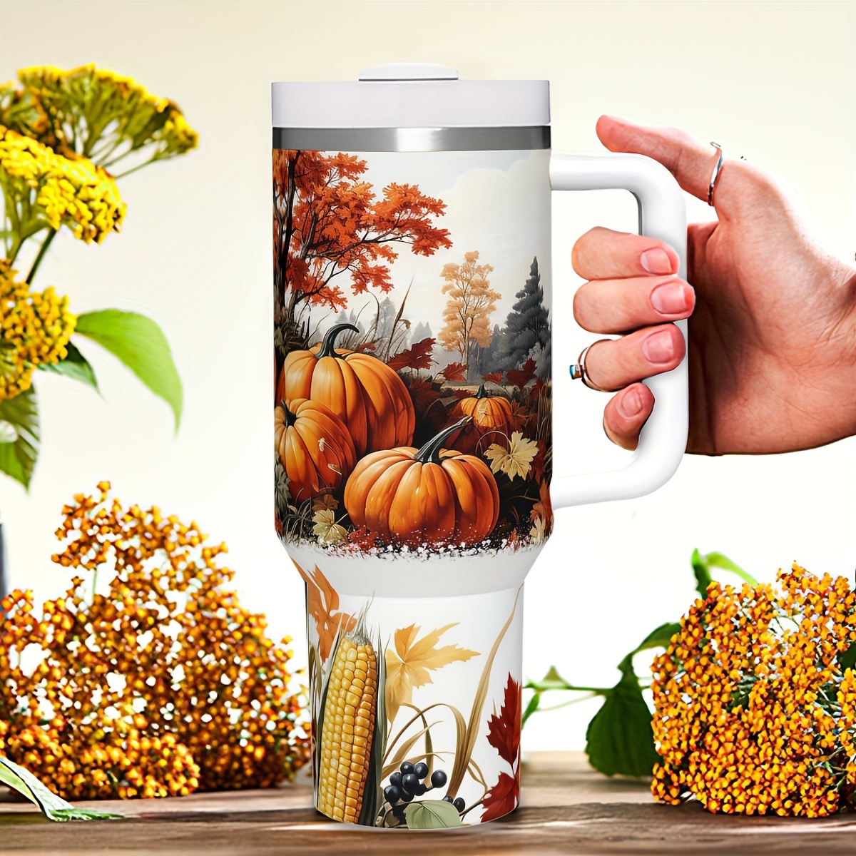 1pc 40oz Autumn Pumpkins Insul - đánh giá và giá Travel Accessories Gift Ideas