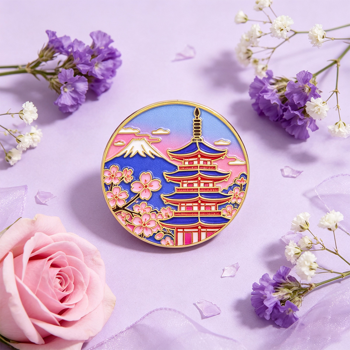 Japanese Cherry Blossom Enamel - đánh giá và giá Travel Accessories In Japan