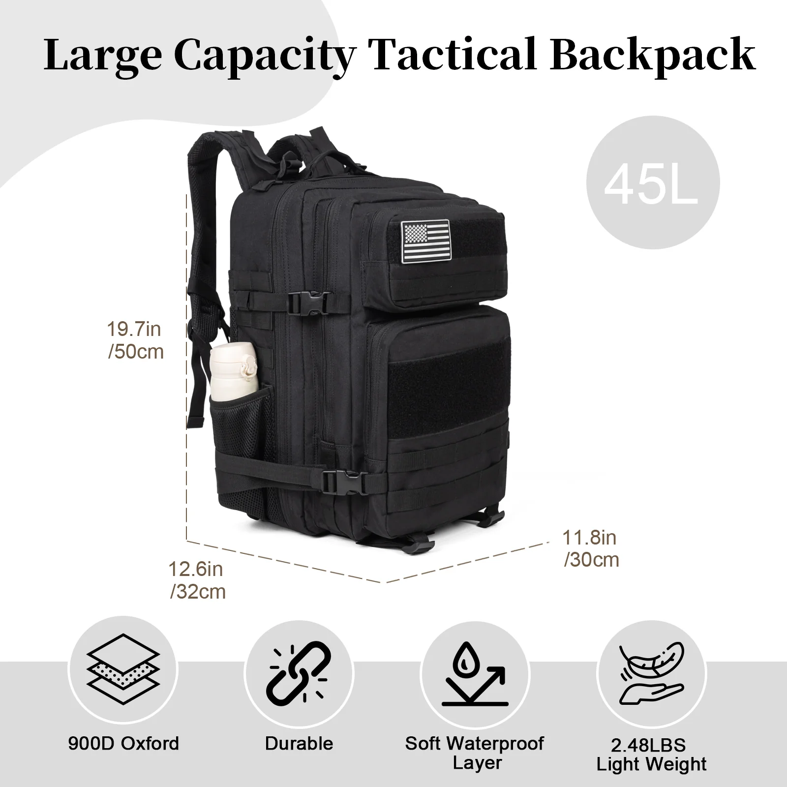 60L Army Military Tactical Bac - đánh giá và giá Travel Packing Accessories