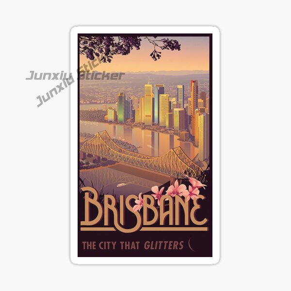 Australia BRISBANE Flag Vinyl  - đánh giá và giá Travel Accessories Australia