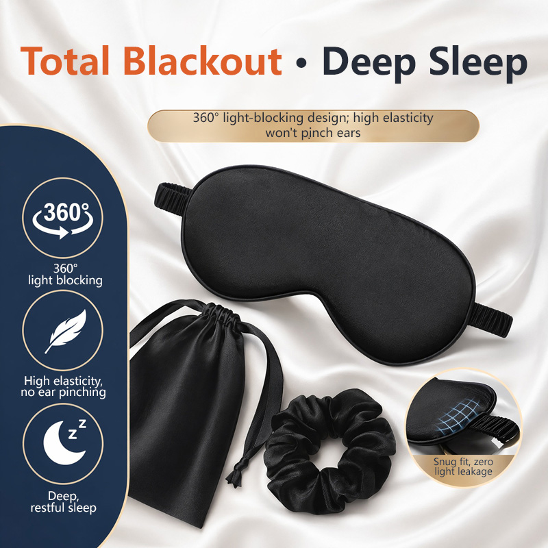 Silk Eye Mask 3Pcs Set Light B - đánh giá và giá Travel Packing Accessories