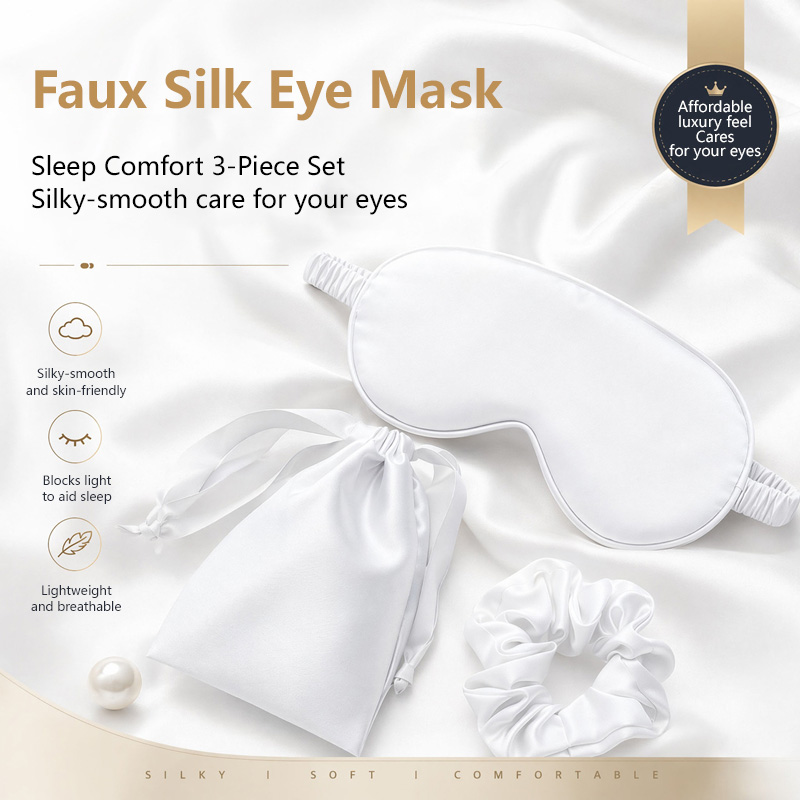 Silk Eye Mask 3Pcs Set Light B - đánh giá và giá Travel Packing Accessories