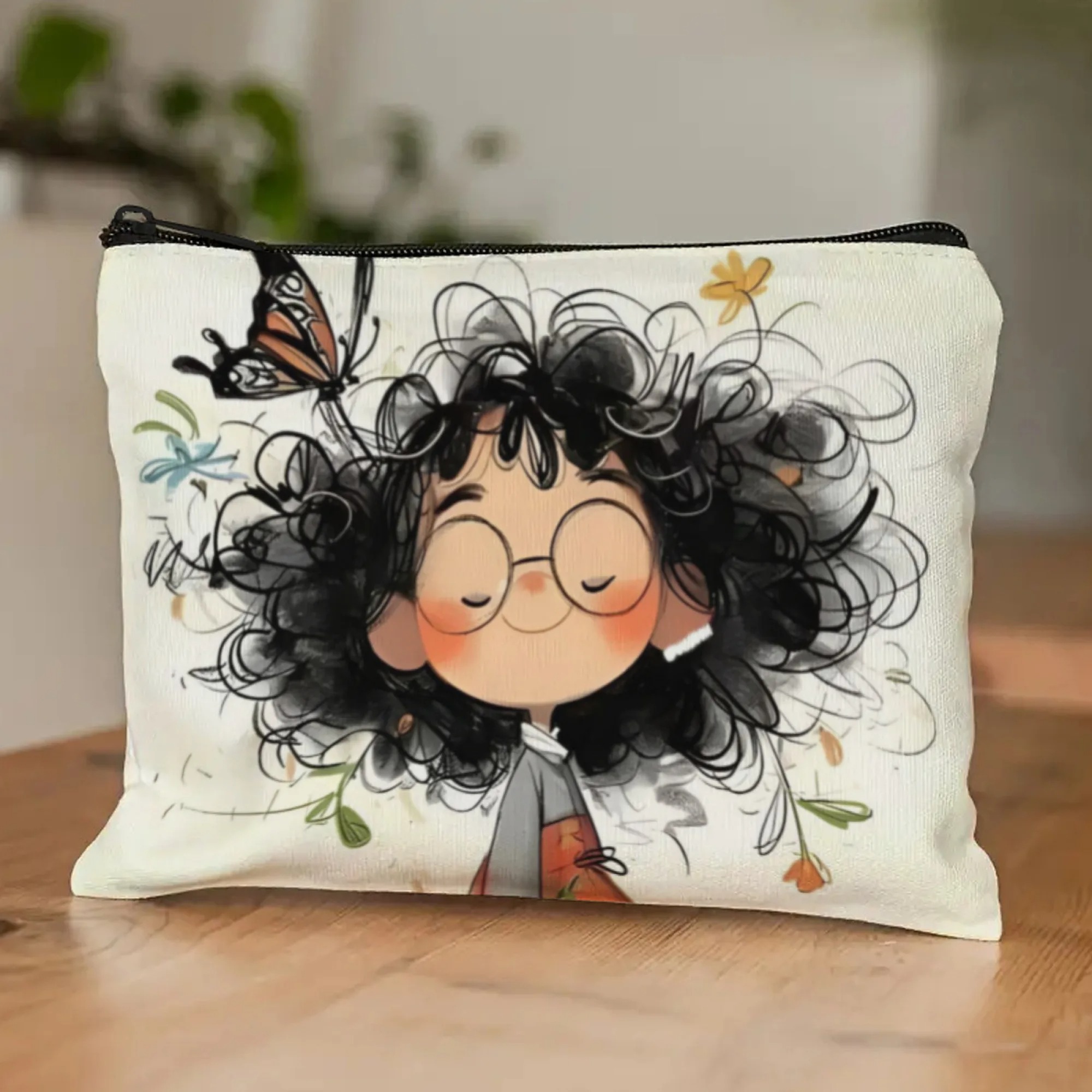 Cartoon Girl Makeup Bag Zipper - đánh giá và giá Travel Packing Accessories