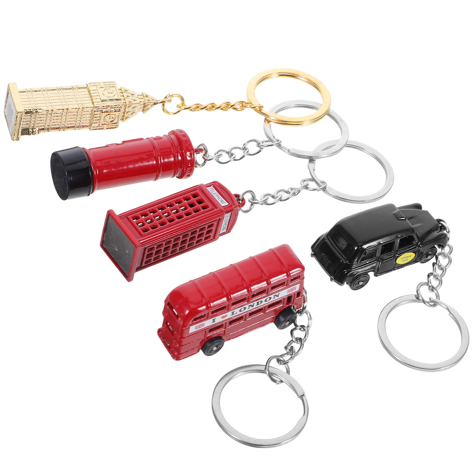 5Pcs London British Bus Keycha - đánh giá và giá Travel Accessories London