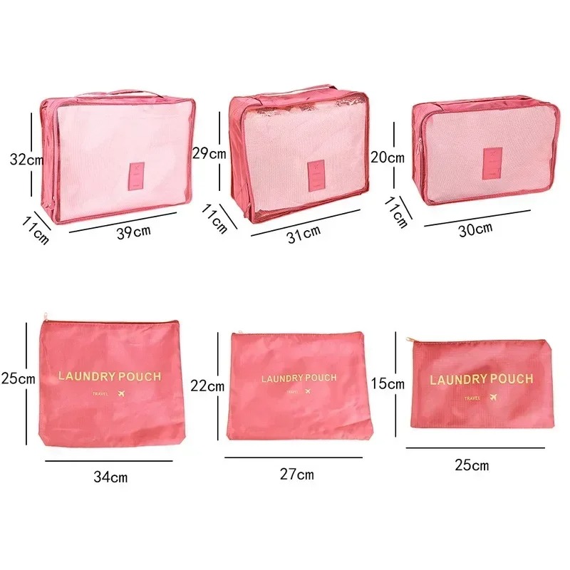 6pcs Set Travel Storage Bags S - đánh giá và giá Travel Accessories Gear