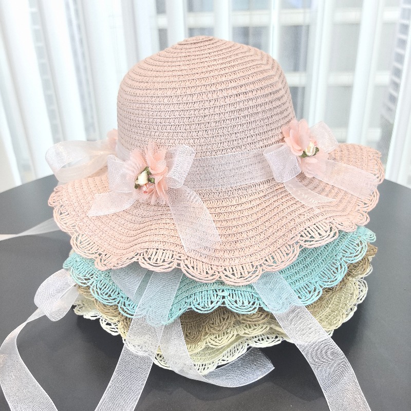 Girls 2pcs Straw Hat Solid Col - đánh giá và giá Travel Accessories For 6 Year Old